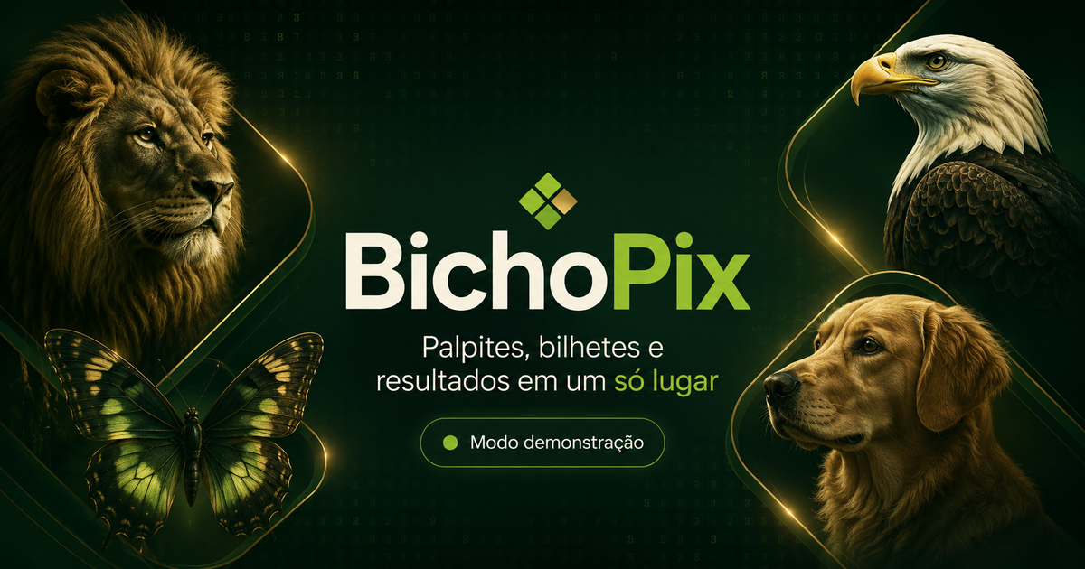 BichoPix com animais e grade numérica
